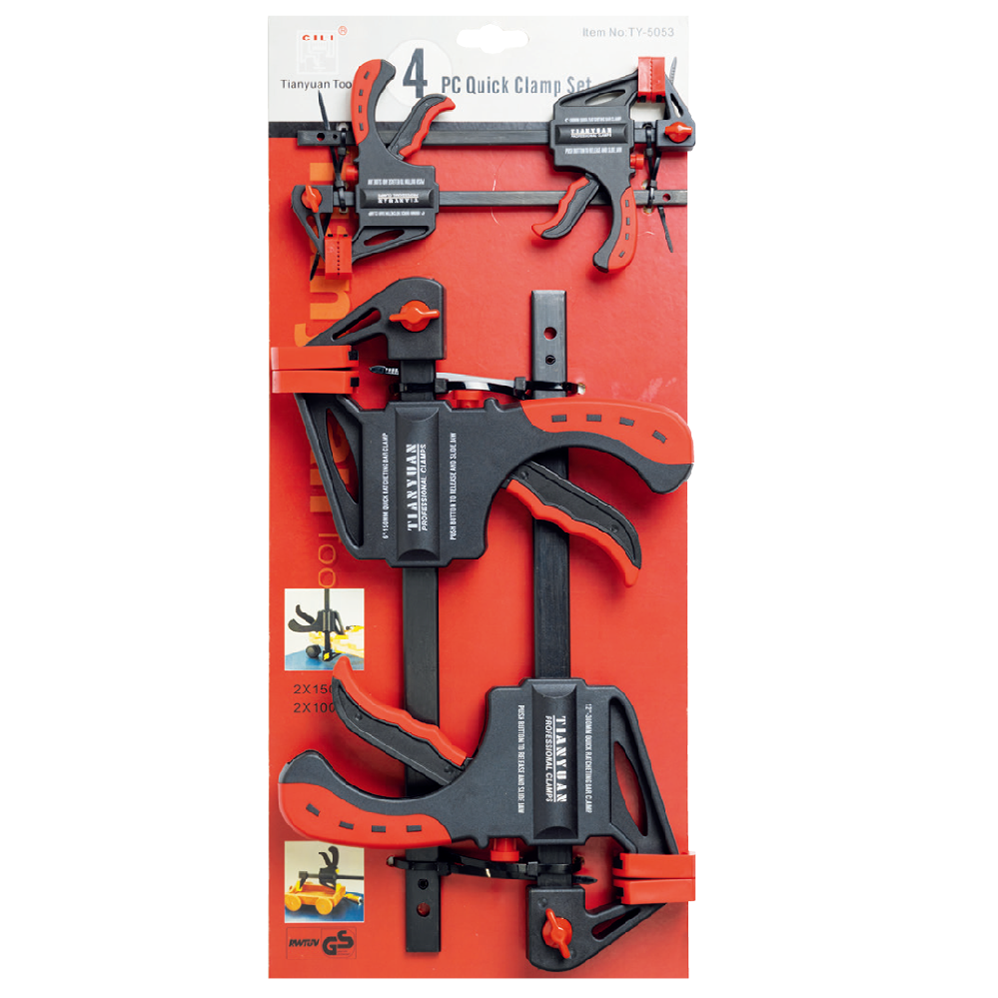 TY-5053B 4PC BAR CLAMP SET