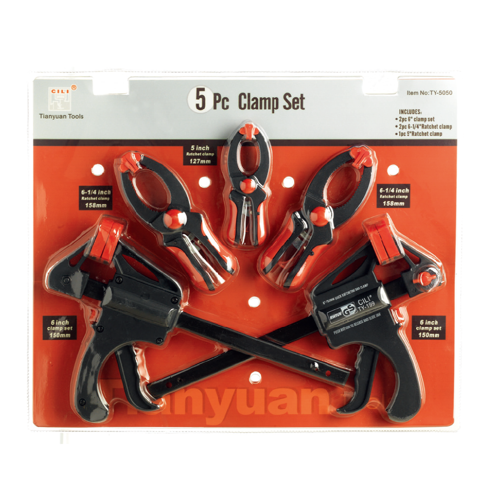 TY-5050 5PC CLAMP SET