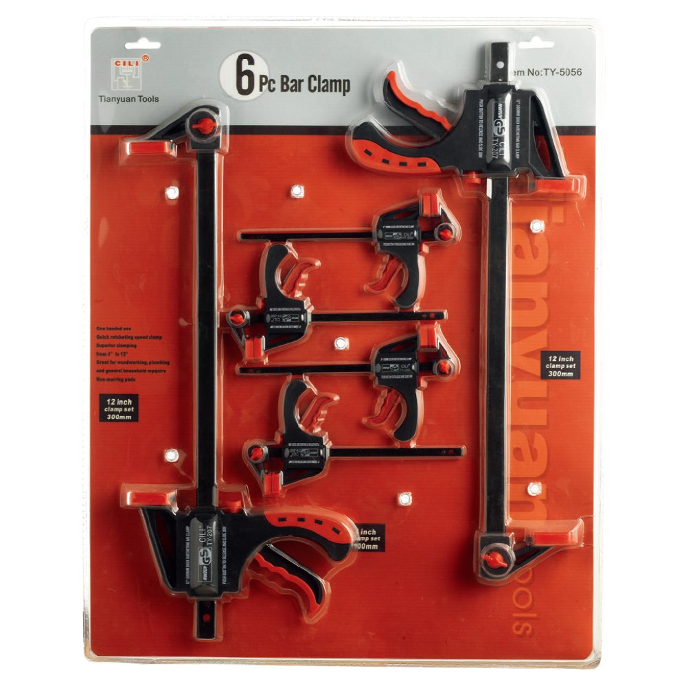 TY-5056 6PC BAR CLAMP SET