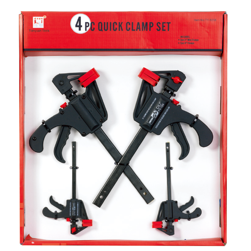 TY-5058 4PC BAR CLAMP SET