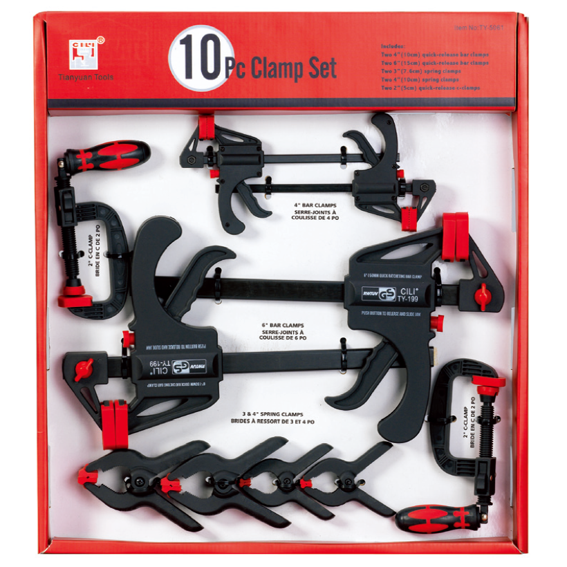 TY-5061 10PC CLAMP SET